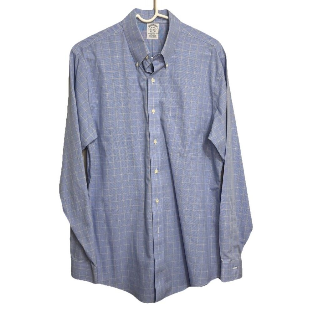 Brooks Brothers Classic Mens Button Down Non-Iron Dress Shirt - Size‎ 16X35 - Picture 4 of 8